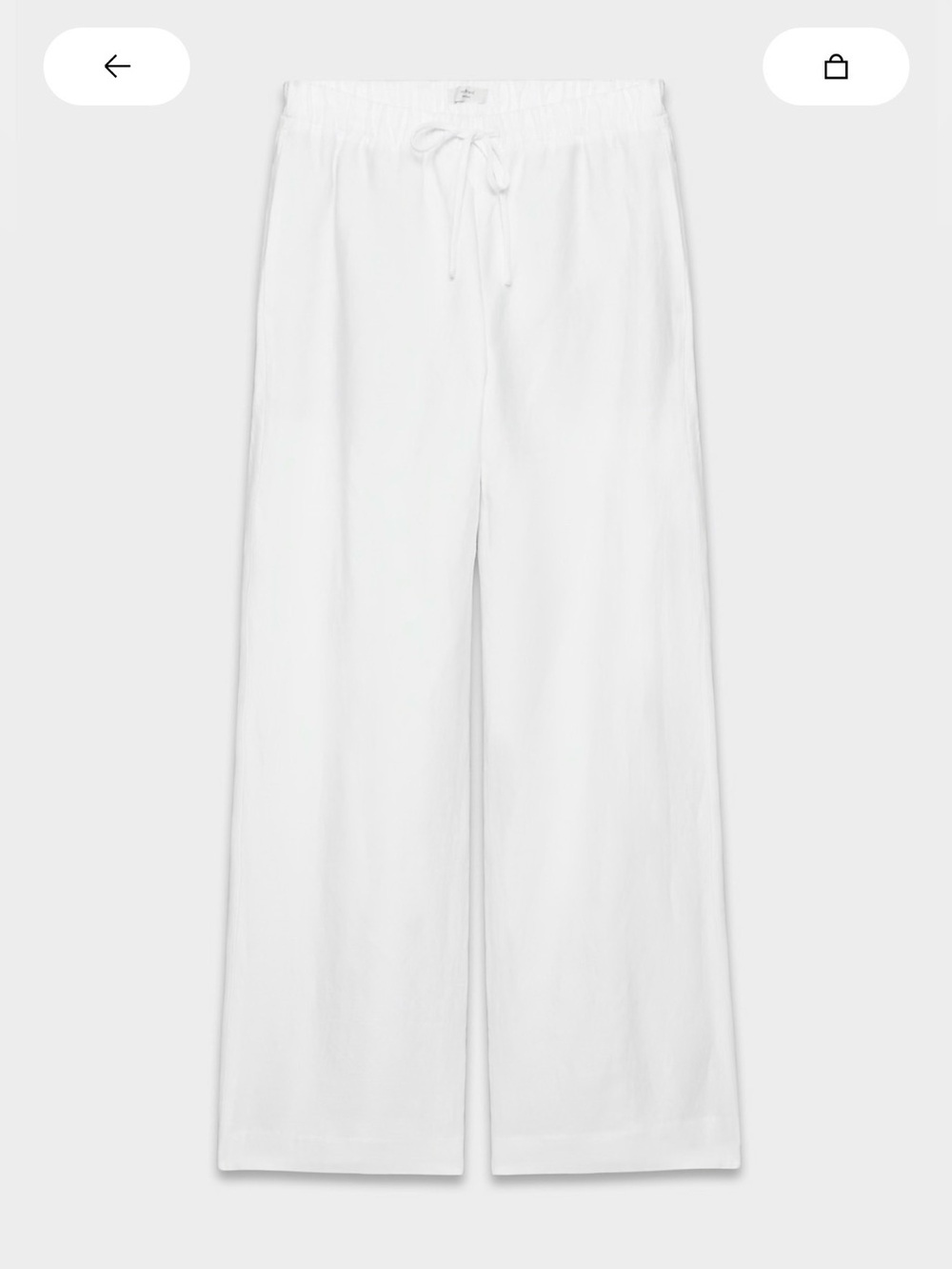 Aritzia The Lodge Pant- Cruiselinen, White 2XS